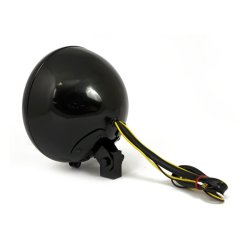 7" H4 MC forlygte til FL modeller - Sort