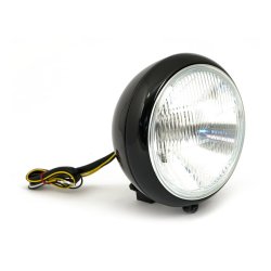 7" H4 MC forlygte til FL modeller - Sort