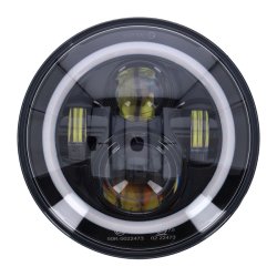 Bright - 7" LED MC forlygteindsats - Sort