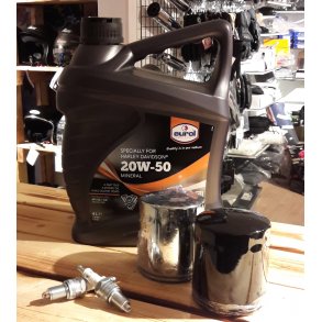 4 L Eurol Harley Davidson MC olie incl. Oliefilter og Tndrr