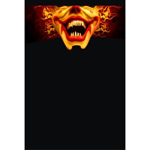 MC Ansigtsmaske med Silikonepad p Nsen - Flames