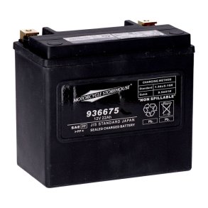 AGM Vedligeholdelsesfri MC batteri 22Ah - 325CCA