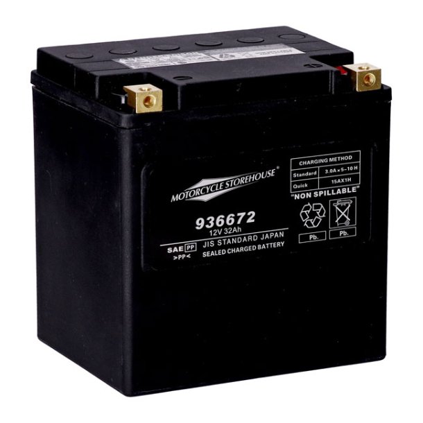AGM Vedligeholdelsesfri MC batteri 32AH - 450CCA