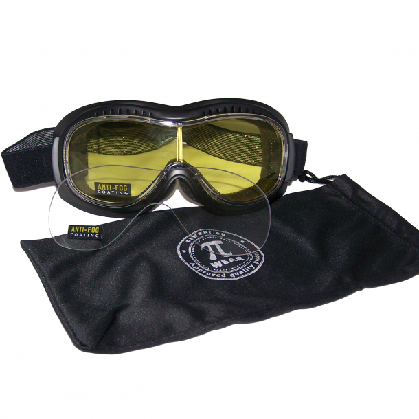 MC Retro Motorbrille  "Pi Wear Toronto kit CL/YT" 