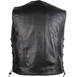 MC Ldervest med Karabinhager - Snrer i Siderne for Udvidelse