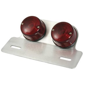 Original Twin Round Universal MC Baglygte