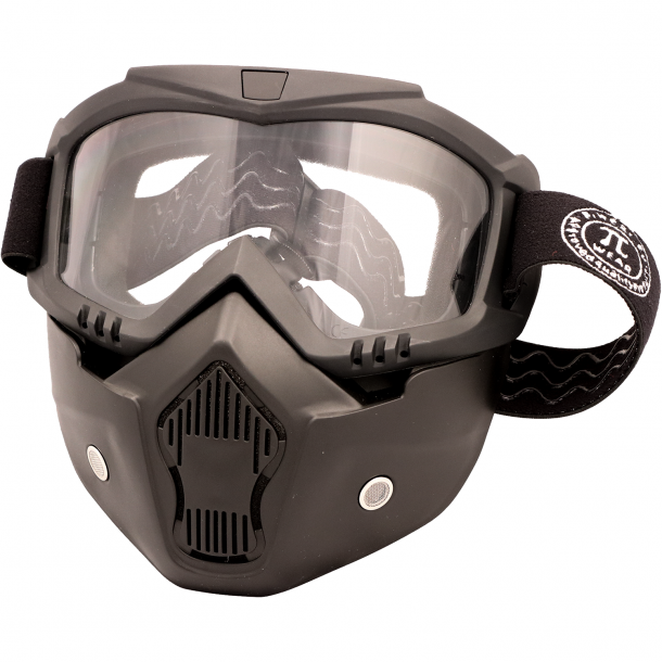 PiWear MC Motorbrille / Maske INVASE Klar