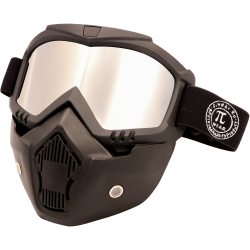 PiWear MC Motorbrille /Maske INVASE Kit Spejl og Smoke