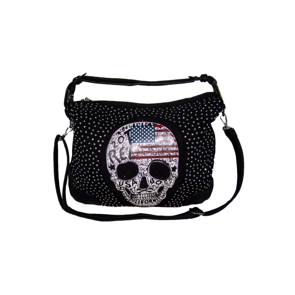 Taske shopper med USA kranie